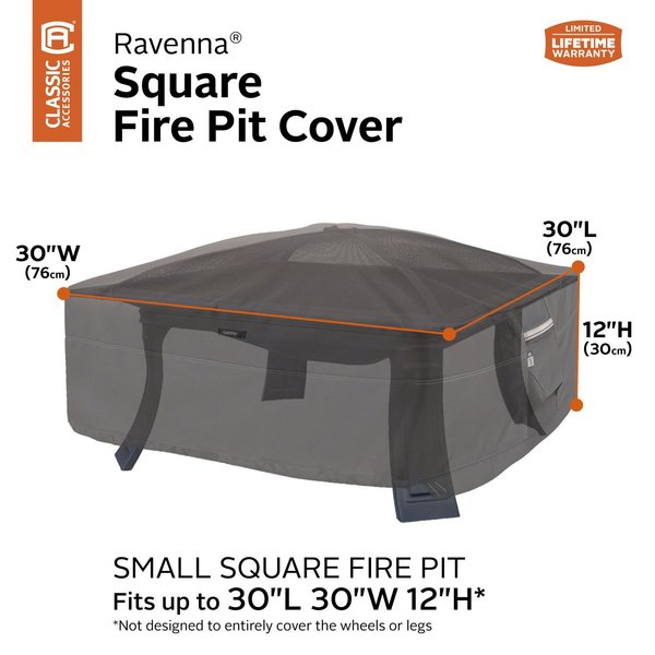 Small Full Square Fire Pit Cover