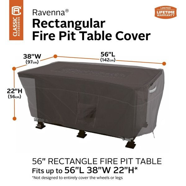 Rectangle Fire Pit Table Cover, 56