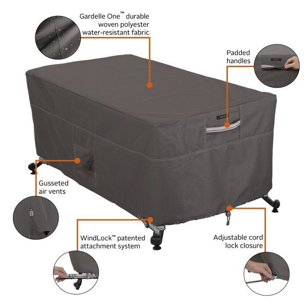 Rectangle Fire Pit Table Cover, 56