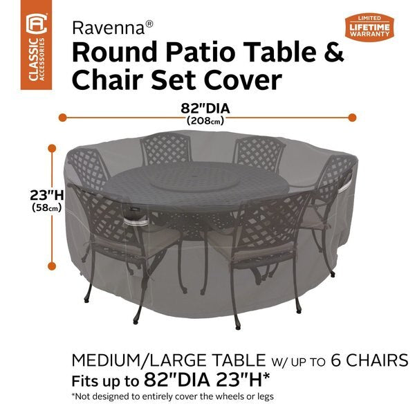 Ravenna Medium Round Table/Chair Cover, 84
