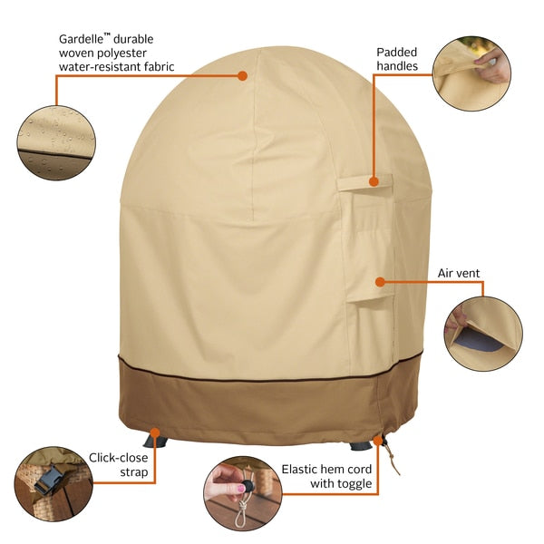 Tan Globe Fire Pit Cover, Veranda, 30