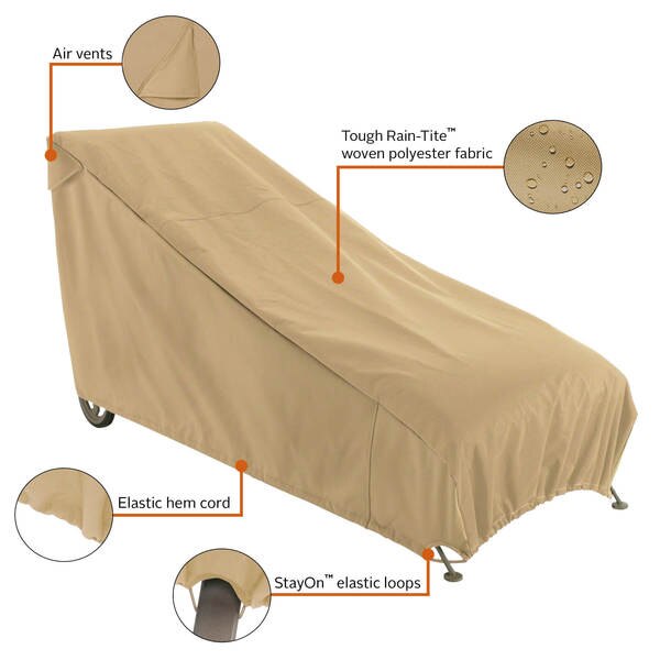 Terrazzo Patio Chaise Lounge Cover, Large