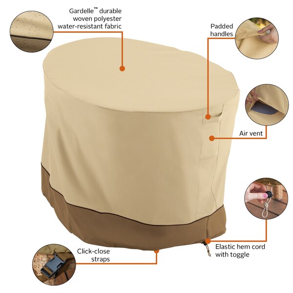 Beige Patio Papasan Chair Cover, Veranda,