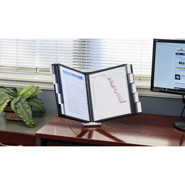 Desk Ref Sys, 10 Panels, Black