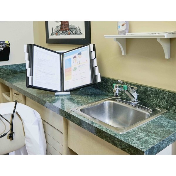 Desk Ref Sys, 10 Panels, Black