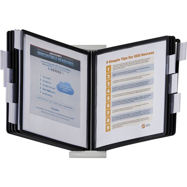Desk Ref Sys, 10 Panels, Black