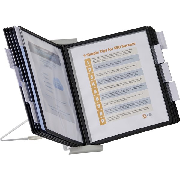 Desk Ref Sys, 10 Panels, Black