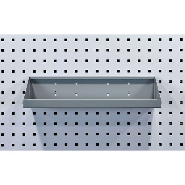 18 In. W x 6-1/2 In. D Gray Epoxy Coated Steel Shelf for LocBoard