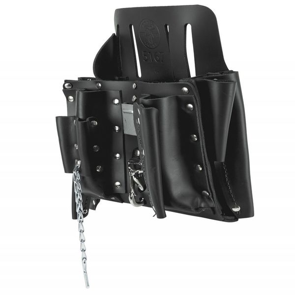 Black Leather 11 Pockets