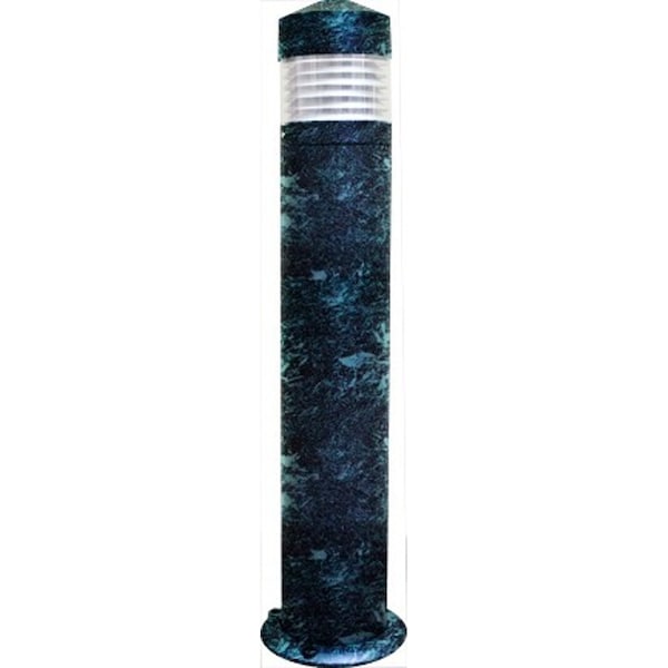 Bollard, D470, B, Powder Coated, Aluminum