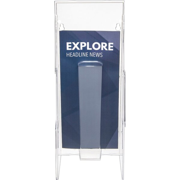 Leaflet Holder, 1 Compartment, Clear