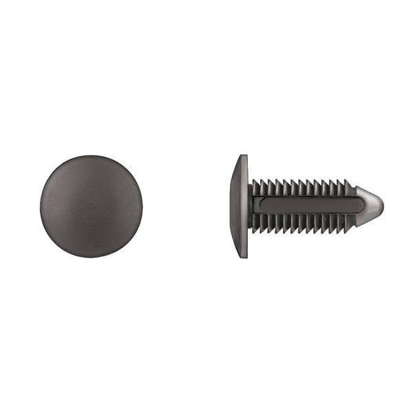 Blk Nyln Fascia Bumper Ret 10mm Hole Size 30mm Stem PK100