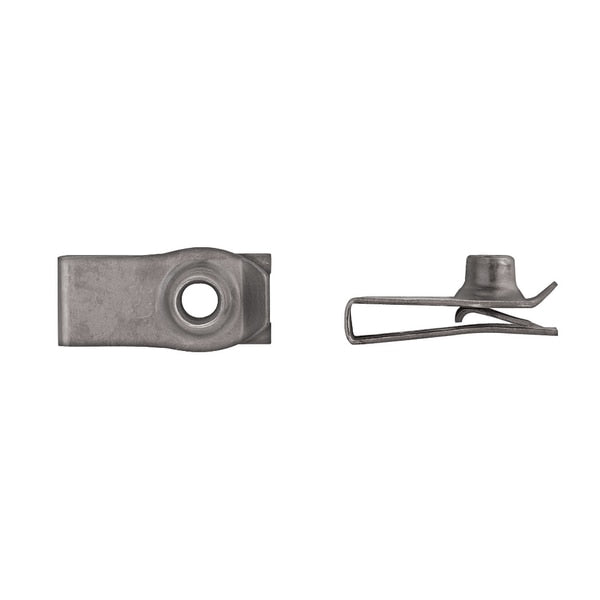 Blk Long Extruded U Nuts 6-1.00mm PR .010