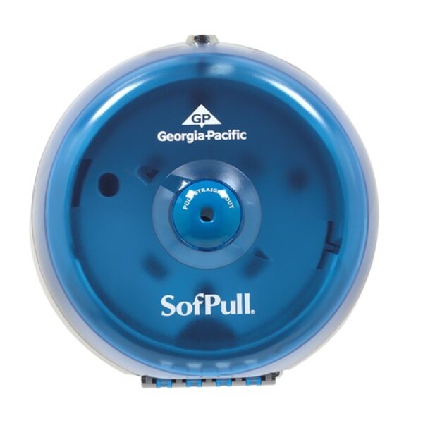 Mini Splash Bathroom Tissue Dispenser, High-Capacity, Centerpull, Blue