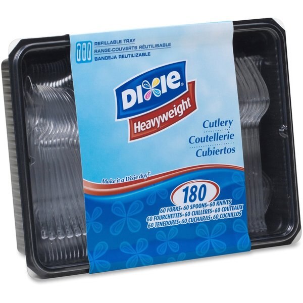 Disposable Cutlery Set, Unwrapped, PK10