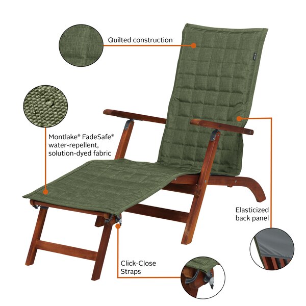 Montlake Heather Fern Patio Chaise Slipcover, 69
