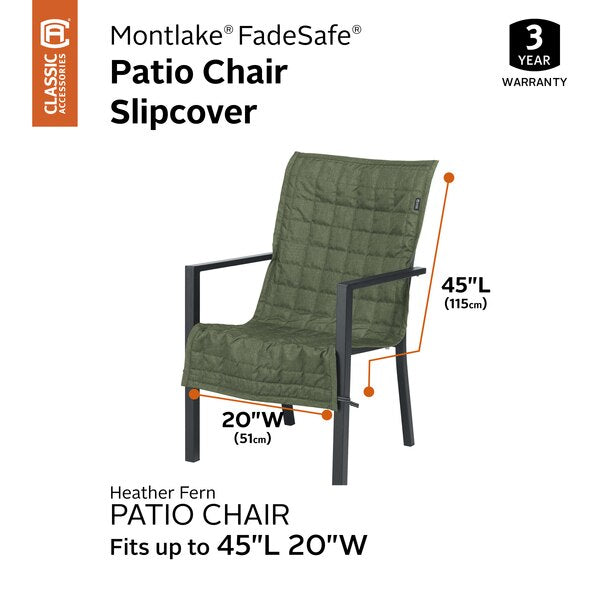 Montlake Heather Fern Patio Chair Slipcover, 45