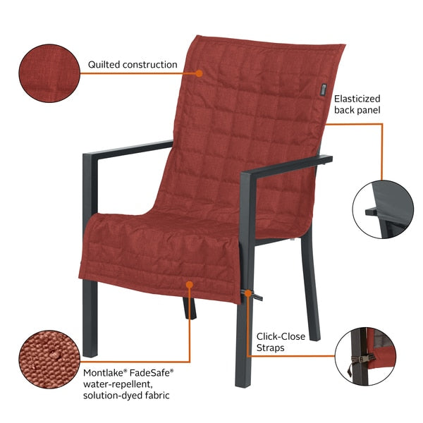 Montlake Patio Chair Slipcover, Heather Henna, 45