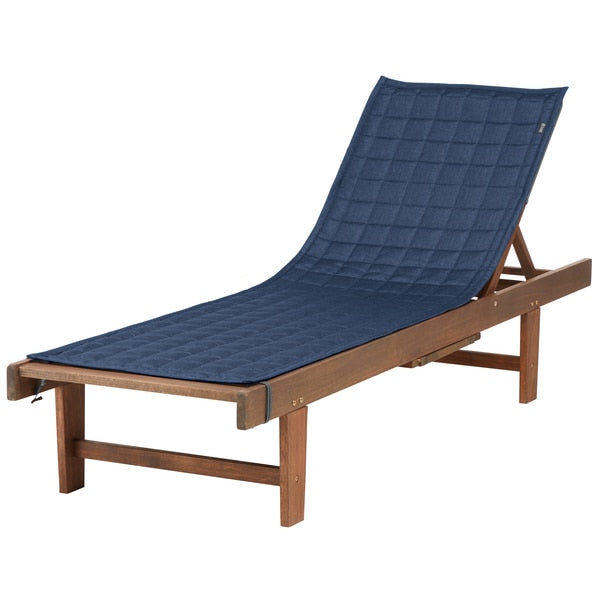 Montlake Heather Indigo Patio Chaise Slipcover, Heather Indigo, 72