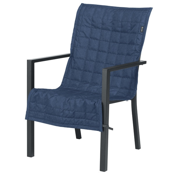 Montlake Heather Indigo Patio Chair Slipcover, Heather Indigo, 45