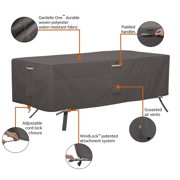Ravenna Rectangular/Oval Patio Table Cover, 72
