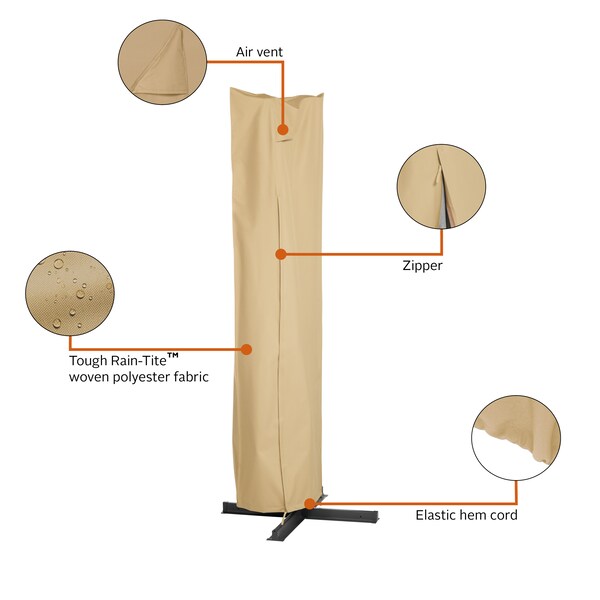 Tan Umbrella Cover, Terrazzo, 13Ft