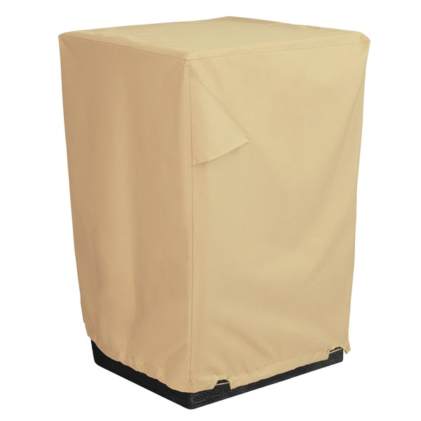 Tan Patio Fire Column Cover, Terrazzo, 21