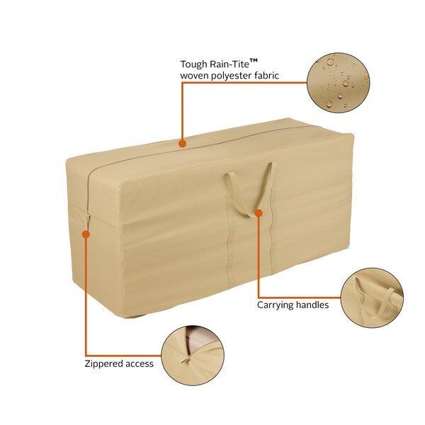 Terrazzo Tan Patio Cushion Bag, 60