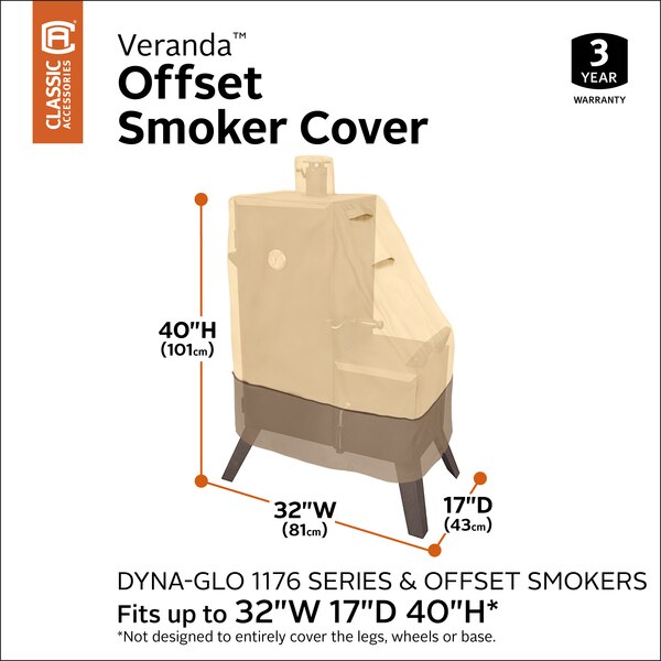 Veranda Offset Smoker Cover