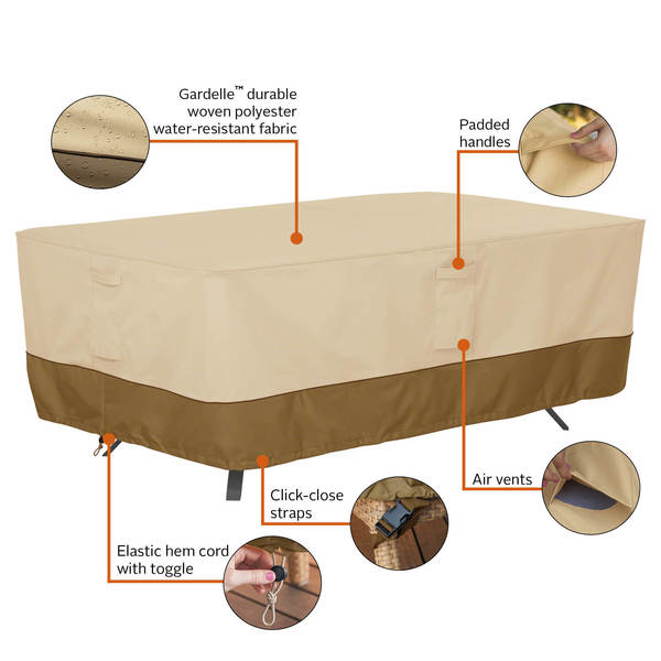Veranda Patio Rectangle/Oval Table Cover