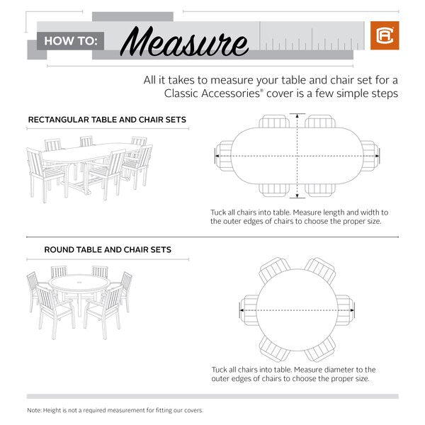 Veranda Patio Rectangle/Oval Table Cover