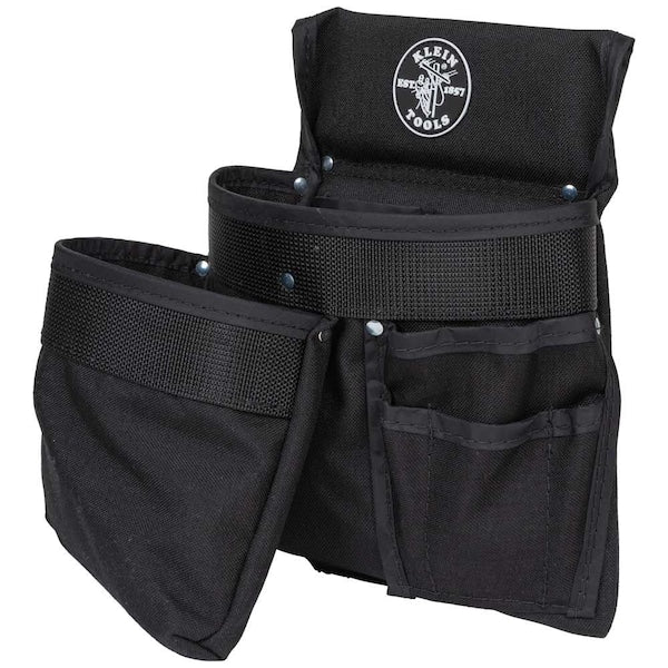 Tool Pouch, PowerLineâ¢ Series 8-Pocket Tool Pouch, Black Nylon