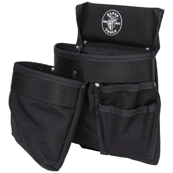 Black Nylon Tool Belt, M, 11 Pockets