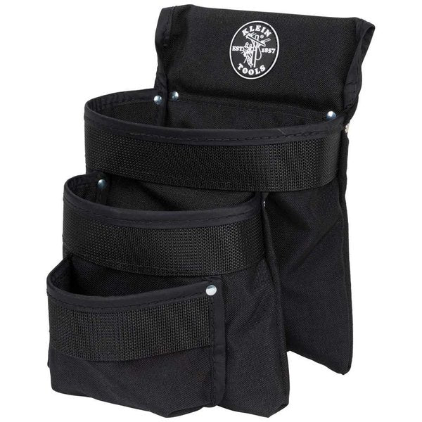 Black Ballistic Nylon 3 Pockets