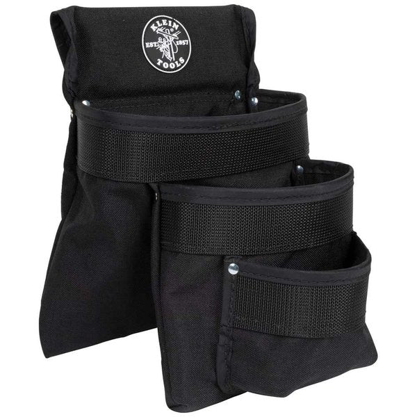 Black Ballistic Nylon 3 Pockets