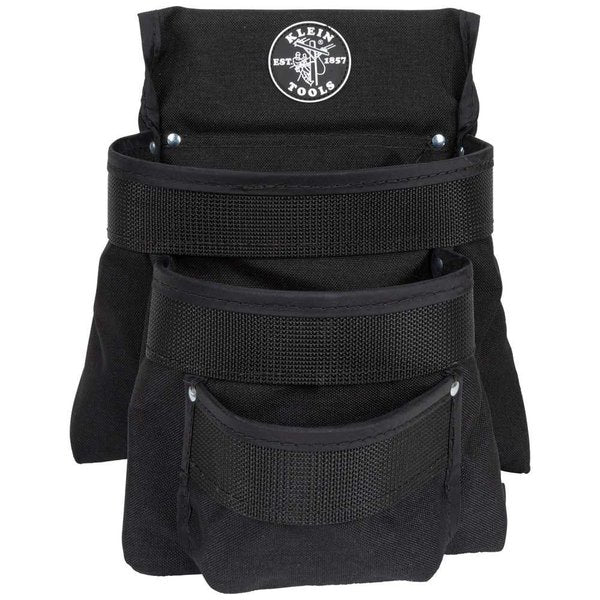 Black Ballistic Nylon 3 Pockets