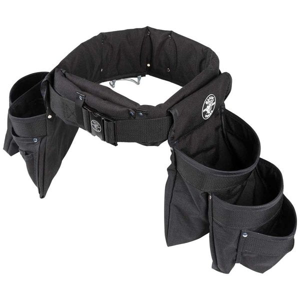 Black Nylon Tool Belt, L, 11 Pockets
