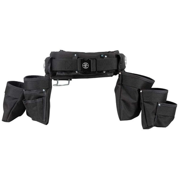 Black Nylon Tool Belt, L, 11 Pockets