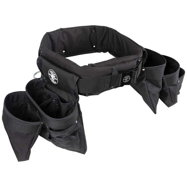 Black Nylon Tool Belt, M, 11 Pockets