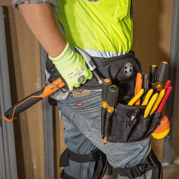 Black Ballistic Nylon Tool Belt, 27 Pockets