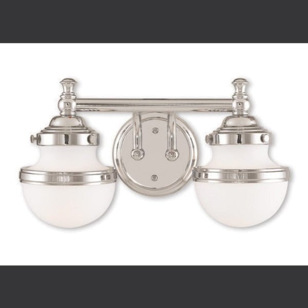 Oldwick 2 Light Polished Chrome Bath Vanity