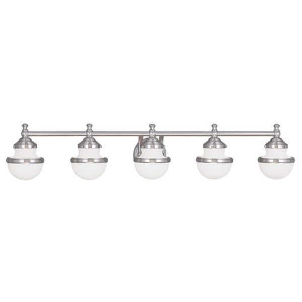 Oldwick 5 Light Brushed Nickel Bath Vanity