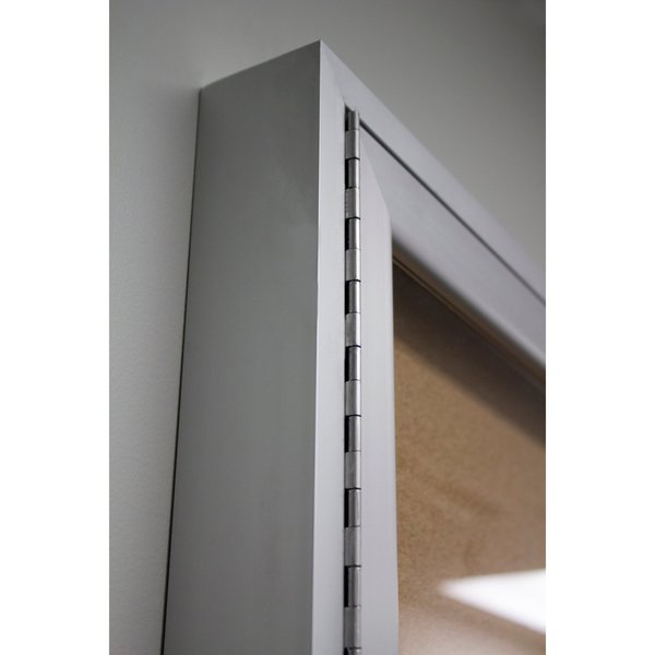 Enclosed Cork Bulletin Board 30x36 In., 1 Door