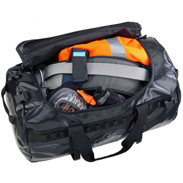 Duffel Bag, Water-Resistant Tarpaulin with 1000D Poly Mesh, 2 Pockets