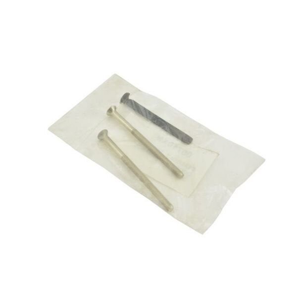 2/14 in Slotted Machine Screw, Plain Steel