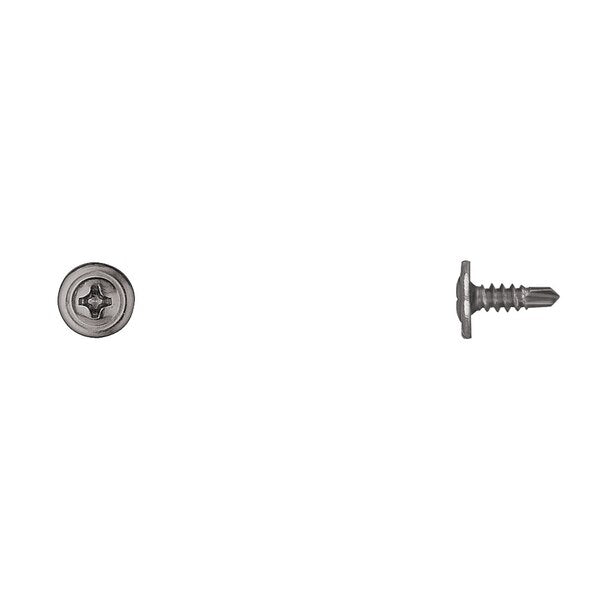 Zinc Phil Oval Tek Screws 8X1/2
