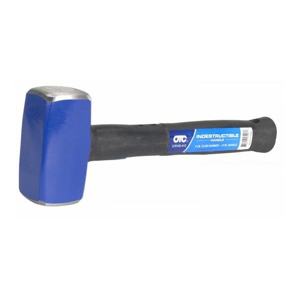 Club/Hand Drill Hammer, 4lb, 12