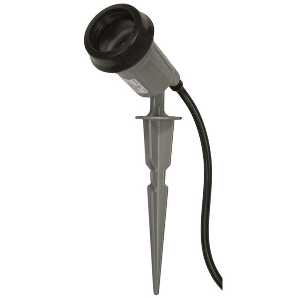 Weatherproof Portable Spike Light, Gray