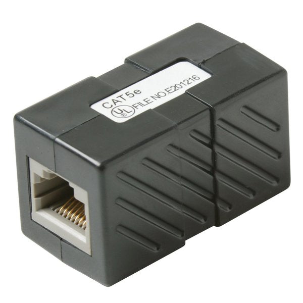 Cat5e Inline Coupler RJ45 Black