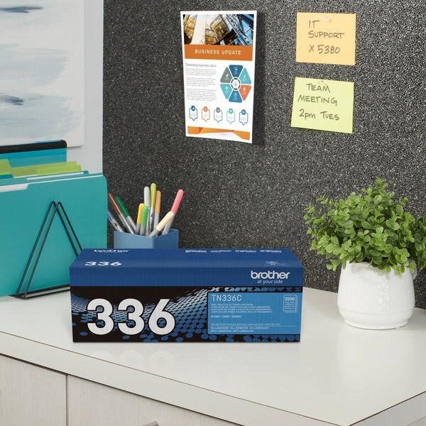 Toner For TN336C, Cyan, 3.5K Pages